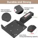 Universal 2" Receiver Trailer Hitch Winch Mount Plate ,Winch Mounting Bracket, Winch Mounting Plate (Black)