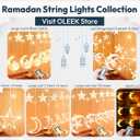 OLEEK Ramadan Lights Decorations - Ramadan Decorations for Home 2026 - Ramadan Decoration Lights - Ramadan Gifts for Kids - Ramadan Decor - Ramadan String Lights   - Ramadan led Lights