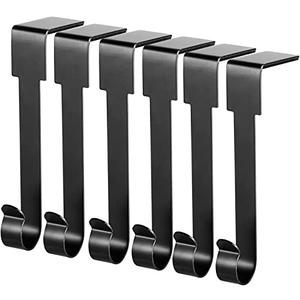Guojanfon Christmas Stocking Holders Mantel Hook Hangers Fireplace Hooks Hanger Christmas Stocking Hook Fireplace Hanger Grip for Christmas Party Decorations (Black), 6
