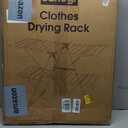 Sakugi Clothes Drying Rack, Foldable 2-Level with 55.5" Adjustable Wings, Large
