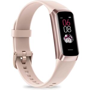 Fitness Tracker, Activity Trackers with 24/7 Heart Rate, Blood Oxygen Blood Pressure Sleep Monitor, Step Counter with 1.1" AMOLED Touch Color Screen, Calorie Pedometer Health Smart Watch for Women Men