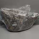 5x5 Washable Round Rug Brown Vintage Non Slip Soft Low Pile Circle Rug for Living Room Bedroom Distressed Oriental Indoor Carpet for Dining Room Office Entryway Home Decor