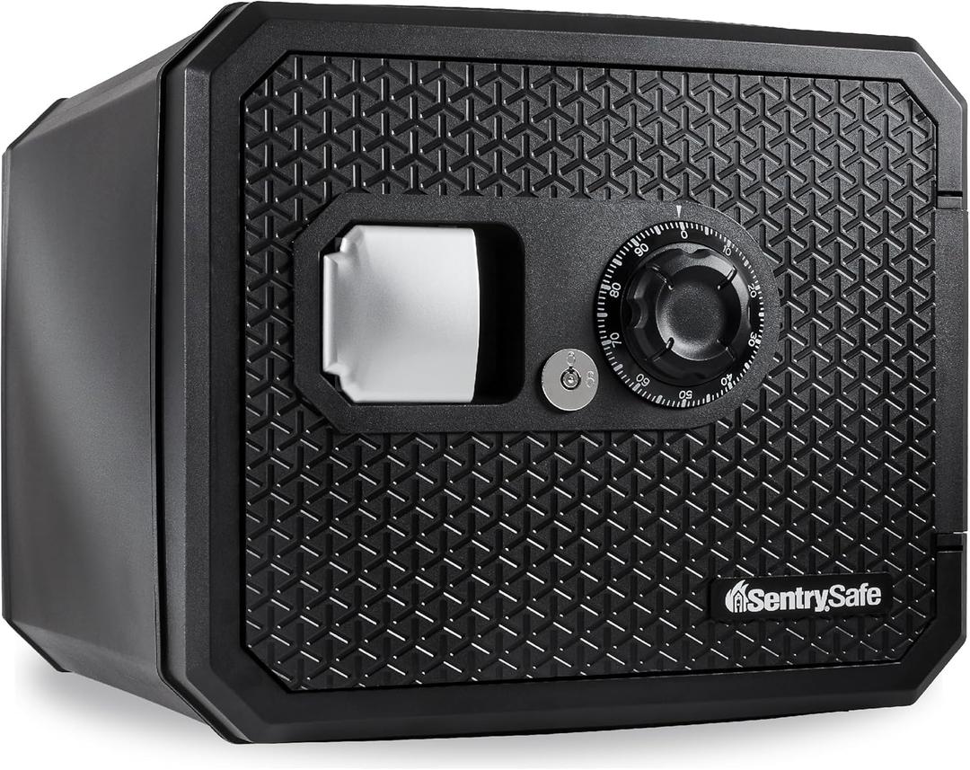 SentrySafe Large 0.81 Cubic Feet Fireproof Safe with Dial Combination Lock for Home or Office Protects Money, Documents, or Other Valuables, FPW082K