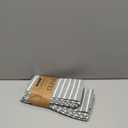 Broad Striped Cotton Blended Dinner Cloth Napkins - Set of 12 (40 x 30 cm) - for Christmas Events & Home Use (Green)