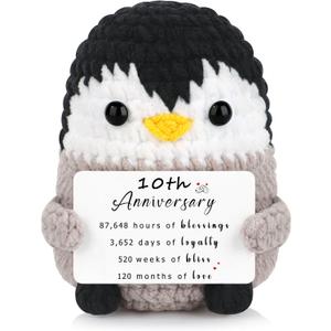 2 x JoycuFF 10th Anniversary Wedding Gifts for Him Her Wife,10 Years Anniversary Wedding Gifts Ideas Decorations for Couples