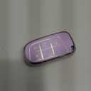 Key Fob Cover for Jeep - Premium Soft TPU Shell Full Protection Case with Keychain, Fits Grand Cherokee Compass Renegade Chrysler Dodge RAM Durango Challenger Journey Dart Fiat, Purple, 4-Button