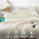 Beautyrest Heated Blanket, Electric Blanket, Soft, Warm, Reversible Plush - Sherpa Heating Blanket with 20 Heat Settings, 1-10 hrs Timer Auto Shut Off, Machine Washable, Queen (90 inx84 in), Ivory