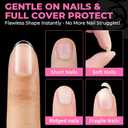 UNA GELLA Oval Nail Tips Exra Short 504PCS Pre-shape Gel Oval Almond Nail Tips for Women DIY Salon Round Almond Press On Nails Full Cover Clear Fake Acrylic Tips 12 Sizes