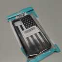 CARLOCA Compatible with iPhone 11 Case,Retro Black White American Flag iPhone 11 Cases for Girls,Graphic Design Shockproof Anti-Scratch Drop Protection Case for iPhone 11