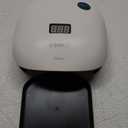 SUNUV UV LED Nail Lamp, UV Light for Gel Polish with 4 Timer Settings, Nail Dryer with LCD Display, Removable Base SUN4S Black