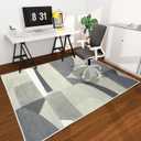 Office Chair Mat for Hardwood Floor, 72"x48" Easy Glide Computer Desk Mat Protector for Rolling Chair Under Desk Rug Nonslip Backing, Machine Wash, (Modern)