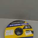 haisstronica 3:1 Heat Shrink Tubing, Shrink Ratio Adhesive Lined Marine Grade Heat Shrink Tube for Home, Automotive and Industrial (Black) 65FT 1/4inch