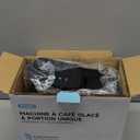 Mini Hot and Iced Coffee Maker Single Serve, for K Cup and Ground, 6 to 14 Oz Brew Sizes, with Recipe Book, for Home, Travel, RV, Office and Dorm, Classic Black (2.0 Version)