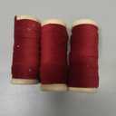 Vitalizart Red Velvet Ribbon Set 3/8" x 15 Yd Burgundy Wooden Spool Fabric Trim 3 Rolls * 5 Yd for Christmas Wreath Decoration Handmade Craft Ornaments Gift Wrapping & Bow Making