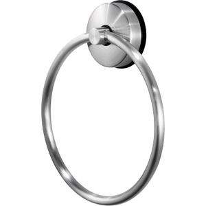 JOMOLA Towel Ring Suction Towel Holder for Bathroom Stainless Steel Kitchen Towel Rail Rack Drill Free Bath Towel Holder Bathroom Accessories Brushed Finish (Silver,1 Pcs)