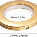 uxcell Curtain Grommets Plastic 1.5 Inch Inner Dia Drapery Eyelet Rings for Window Curtain Rods Gold Tone 12 Pcs