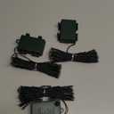 4 Pack Battery Operated Christmas Tree Lights,16.5 Ft String Lights with Auto Timer 8 Modes, 50 LED Wreath String Lights for Indoor Outdoor Xmas Tree Party Decor (Cool White) (Dark Green Wire-Cool White)