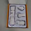 oneisall Small Dog Clippers and Paw Trimmer with Low Noise, 4 - in - 1 Cordless Dog Grooming Kit with 3 - Level Speed Clippers (7000 RPM) for Grooming Thick Hair, Waterproof Shaver for Dogs and Cats (Silver)