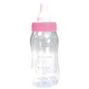 Pink Baby Plastic Bottle Bank - 11.12" x 4.25" (Pack of 6) - Perfect for Baby Showers & Gender Reveal Celebrations