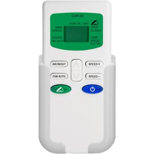Replacement Remote Control for MaxxAir MAXXFAN Deluxe Roof Vent Fan,Compatible with Listed Models, with Holder