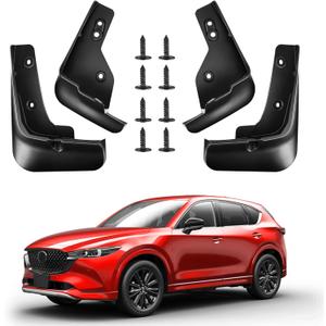 Mud Flaps for Mazda CX-5 2026-2022, No Drill Splash Guards 4PCS, Heavy Duty Front Rear Mudguards, All Weather Car Accessories, Bolt-On Fender Flares