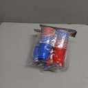 3 x Jacent U.S. Soccer Mini U.S. Soccer Mini Party Cups: 24 Count, 2 oz Plastic Shot Cups, Red and Blue, Disposable Small Cups for Parties, Tailgates, Pong Games
