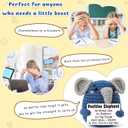 2 x Cute Positive Affirmation Gifts for Him Her, Inspirational Cheer Up Christmas Stocking Stuffers White Elephant Birthday Gift for Friends Coworkers Him Her, Crochet Elephant Present