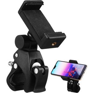 DOITOOL Mic Stand Phone Holder for Mic Stand, Music Stand and Drums, All Smartphones, 180 Adjustable Mic Microphone Stand Smartphone Mount, 8.50X6.00X3.10CM
