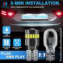 MICTUNING 194 LED Bulb Super White Bright T10 168 194 2825 W5W Bulbs Canbus 18-SMD 3014 Chipsets Error Free for Car Dome Map Door Courtesy Side Marker Reading Glove Box License Plate Light (10 PCS)
