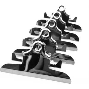 5Pack Metal Clipboard Clips, 5.75 Inches Wide, 3.375 Inches Between Mounting Holes,Grips Mountable Sturdy Strong Springs with Rivets