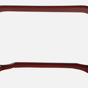 Center Console Dashboard Panel Decor Frame Trim for Bronco 21+Red Carbon Fiber
