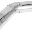 Motoforti 5" OD 45 Degree Mandrel Exhaust Tube Car Exhaust Pipe Mandrel Bend DIY Custom Tubing Pipe 11.81" Leg Length T304 Stainless Steel Silver Tone
