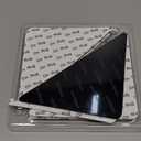 Rabenda 12 Pcs Rug Tape, Non Slip Rug Pads Grippers for Hardwood Floors and Tiles, Reusable Carpet Tape for Area Rugs, Double-Sided Adhesive Rug Stickers Keep Corners Flat (Black)