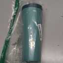 BlenderBottle 2-in-1 Insulated Stainless Steel Shaker Tumbler, Swig Leakproof Lid, Straw, BlenderBall, BPA Free, For Protein Shakes, Smoothies, And Pre Workout, 24 oz, Green (Seaglass)