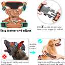 Timos Dog Harness for Large Dogs, No Pull Service Vest with Reflective Strips and Control Handle,No Choke Dog Harness with 2 Metal Rings for Easy Walking,Outdoor Training,Flower Orange, L