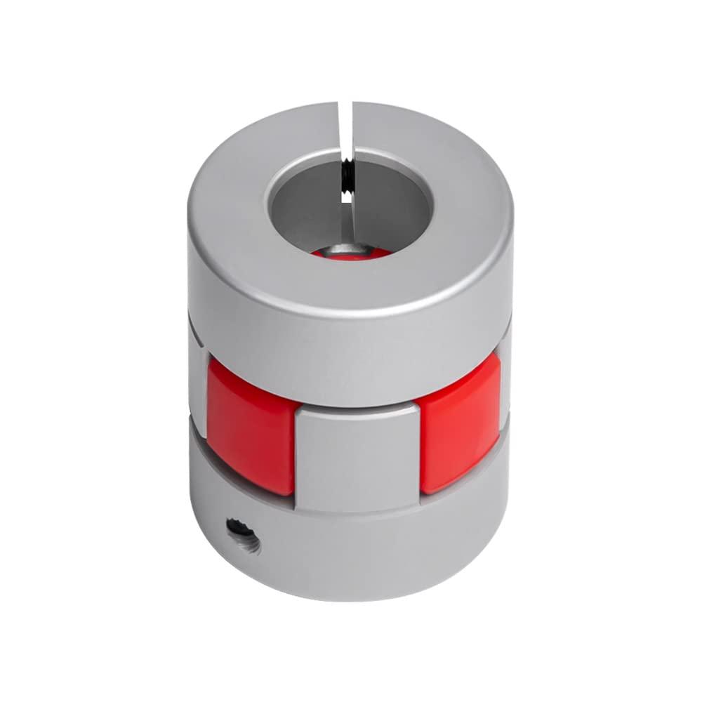 4 x Aluminium Plum Flexible Shaft Coupling Diameter 25mm Length 30mm Connector Flexible Coupler for 3D Printer CNC Machine and Servo Stepped Motor (D25 L30, 5-6mm)