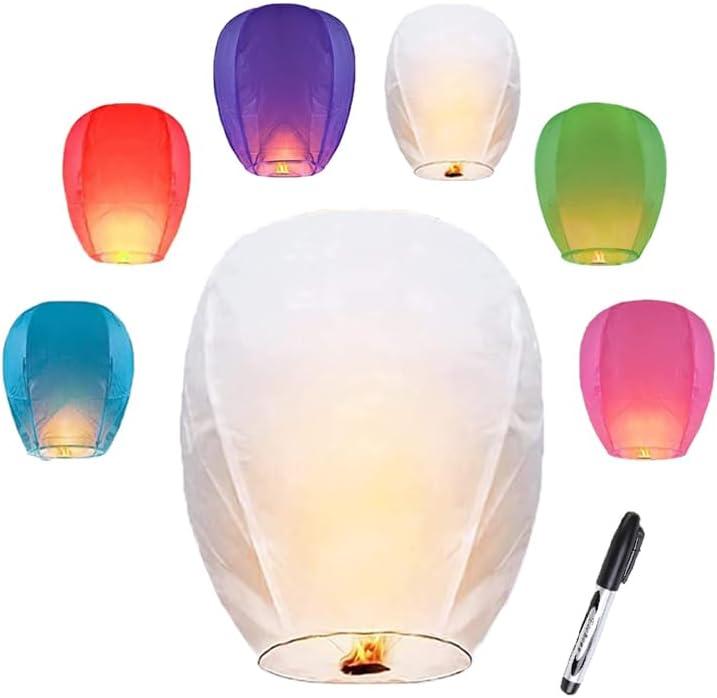 20pcs Colors Paper Lanterns Decorative Party Hanging Decorations for Party Birthday Bachelorette Wedding Birthday Baby Shower Summer Themed Party Anniversary Instructions, Easy to Use.
