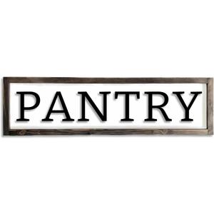 Dazingart Pantry Sign, Rustic Vintage Wooden Pantry Door Signs, Farmhouse Kitchen Wall Decor For Housewarming decorations (Pantry)