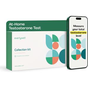 Everlywell At-Home Testosterone Collection Kit for Men, Measures Total Testosterone Level for Accurate Results from CLIA-Certified Labs, Ages 18 Plus