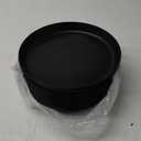 EI 18pcs Black Wheat Straw Plates,Heavy Duty Reuasble Unbreakable Plastic Plates with Lip Edge,Melamine Plates for Kitchen,Camping,Picnic,Halloween
