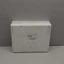 YOUBET 24PCS Oval Plastic Plates - 13 inch Super Strong White and Gold Disposable Platters, Heavy Duty Serving Trays for BBQ, Picnic, Party, Wedding