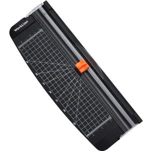WORKLION Small Paper Trimmer, Portable Paper Cutter for Label, Origami, Card, Photo, Coupon, Scrapbook, Cardstock, Laminated Paper, and Craft Project