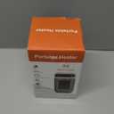 Mini Plug in Heater, Portable Wall Space Heater with Remote, Small Wall Outlet Heating with Adjustable Thermostat and 12H Timer, LED Display for Home Office Bathroom Indoor Use (Snow)