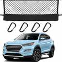 Envelope Style Cargo Net Compatible with Hyundai Tucson 2026 2025 2024 2023 2022 2021 2020 2019 2018 2017 2016 2015 Upgraded Car Rear Touring Tailgate Trunk Netting with Heavy Duty Carabiner