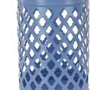 Lantern Candleholder, Ice Melt Blue, Modern Design and Finish, 12 Inches