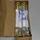 4 Pack Christmas Battery Operated LED Window Candles with Timer, Christmas Window Candles Lights with 3V Ultra-Bright LED Bulbs for Halloween Decorations Indoor Windows Mantels Table , 4 Suction Cups