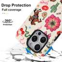 Magnetic for iPhone 16 Pro Max case,Cute Western Cowboy Floral | Compatible with MagSafe,Matte Hard Back Shockproof Anti-Scratch Phone Case for Women Girls