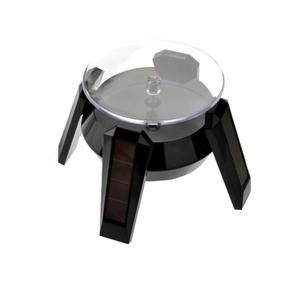Cabilock Turntable Rotating Display Stand Solar Aa Battery-powered Rotation for Phone Watch Jewelry Display