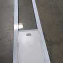 Ideal Pet Products Aluminum Pet Patio Door, Adjustable Height 77-5/8" to 80-3/8", 7" x 11-1/4" Flap Size, White (Small (Pack of 1))