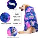 Dog Hoodies Winter Coat for Large Medium Dogs, Pullover 6 Legs Warm Coat Hooded Sweatshirt, Fleece Hoodie for Cold Weather (Bandhnu Pink, X-Large)